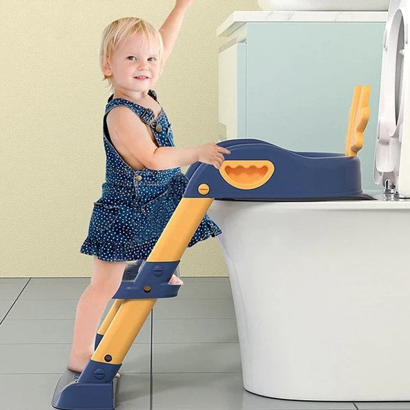 ASIENTO DE INODORO CON ESCALERA PARA NIÑOS