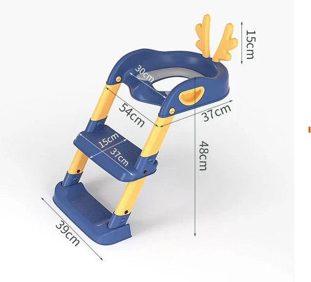 ASIENTO DE INODORO CON ESCALERA PARA NIÑOS