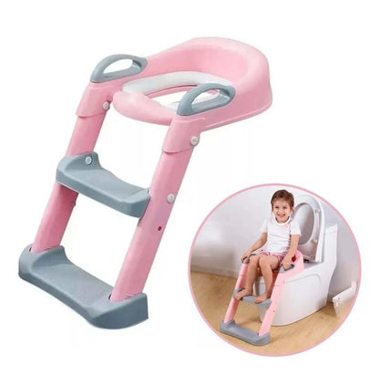 ASIENTO DE INODORO CON ESCALERA PARA NIÑOS