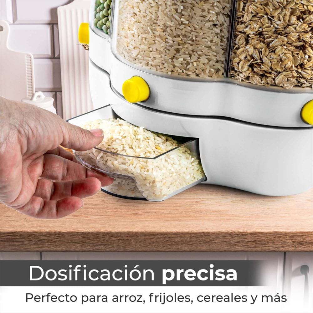 DISPENSADOR DE GRANOS GIRATORIO