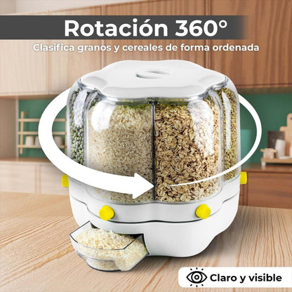 DISPENSADOR DE GRANOS GIRATORIO